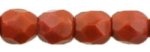 Czech Fire Polish 4mm-Umber Brown Opaque (image for) Czech Fire Polish 4mm-Umber Brown Opaque