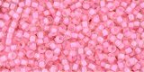 TOHO 11/o Round-Hot Pink Lined Crystal Rainbow. 11T191C (image for) TOHO 11/o Round-Hot Pink Lined Crystal Rainbow. 11T191C