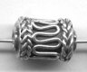 Bali Silver Tube Bead - Scrolled Design with Braided Wire Edges * 5 Beads (image for) Bali Silver Tube Bead - Scrolled Design with Braided Wire Edges * 5 Beads