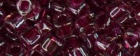 TOHO 2mm Cube Shape Seed Beads-Magenta Lined Crystal Transparent (image for) TOHO 2mm Cube Shape Seed Beads-Magenta Lined Crystal Transparent
