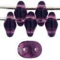 Czech SuperDuo-Amethyst Transparent *10 Grams (image for) Czech SuperDuo-Amethyst Transparent *10 Grams