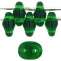 Czech SuperDuo-Green Transparent *10 Grams (image for) Czech SuperDuo-Green Transparent *10 Grams