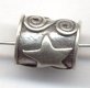 Bali Silver Tube Bead - 10x8mm Double Spiral & Star Design * 5 Beads (image for) Bali Silver Tube Bead - 10x8mm Double Spiral & Star Design * 5 Beads