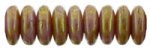 Czech 6mm Rondelle-Opaque Rose Gold Topaz Luster * Strand of 50 Glass Beads (image for) Czech 6mm Rondelle-Opaque Rose Gold Topaz Luster * Strand of 50 Glass Beads
