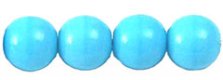Czech 2mm Round - Blue Turquoise Opaque (image for) Czech 2mm Round - Blue Turquoise Opaque