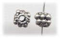 Bali Silver Spacer - 6x5mm Double Beaded Square Spacer Bead * 10 Beads (image for) Bali Silver Spacer - 6x5mm Double Beaded Square Spacer Bead * 10 Beads
