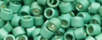 TOHO Aiko Precision Cylinder Bead. Aqua Galvanized Matte PermaFinish TB-PF561F (image for) TOHO Aiko Precision Cylinder Bead. Aqua Galvanized Matte PermaFinish TB-PF561F