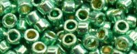 TOHO Aiko Precision Cylinder Bead. Aqua Galvanized PermaFinish TB-PF561 (image for) TOHO Aiko Precision Cylinder Bead. Aqua Galvanized PermaFinish TB-PF561
