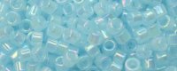 TOHO Aiko Precision Cylinder Bead. Aqua Translucent Rainbow TB-1243 (image for) TOHO Aiko Precision Cylinder Bead. Aqua Translucent Rainbow TB-1243