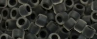 TOHO Aiko Precision Cylinder Bead. Black Lined Crystal Matte TB-344FM (image for) TOHO Aiko Precision Cylinder Bead. Black Lined Crystal Matte TB-344FM