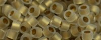 TOHO Aiko Precision Cylinder Bead. Bronze Lined Crystal Matte TB-989FM (image for) TOHO Aiko Precision Cylinder Bead. Bronze Lined Crystal Matte TB-989FM