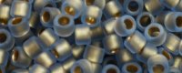TOHO Aiko Precision Cylinder Bead. Bronze Lined Light Sapphire Rainbow Matte TB-997FM (image for) TOHO Aiko Precision Cylinder Bead. Bronze Lined Light Sapphire Rainbow Matte TB-997FM