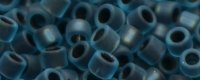 TOHO Aiko Precision Cylinder Bead. Dark Blue Black Lined Rainbow Matte TB-248FM (image for) TOHO Aiko Precision Cylinder Bead. Dark Blue Black Lined Rainbow Matte TB-248FM