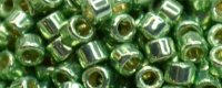 TOHO Aiko Precision Cylinder Bead. Light Green Galvanized PermaFinish TB-PF570 (image for) TOHO Aiko Precision Cylinder Bead. Light Green Galvanized PermaFinish TB-PF570