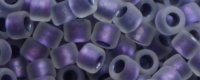 TOHO Aiko Precision Cylinder Bead. Metallic Purple Lined Crystal Rainbow Matte TB-265FM (image for) TOHO Aiko Precision Cylinder Bead. Metallic Purple Lined Crystal Rainbow Matte TB-265FM