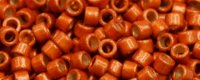 TOHO Aiko Precision Cylinder Bead. Sun Burn Orange Galvanized Matte PermaFinish TB-PF562F (image for) TOHO Aiko Precision Cylinder Bead. Sun Burn Orange Galvanized Matte PermaFinish TB-PF562F