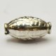 Bali Silver Tube Bead - 12x6 Stamped Textured Oval * 10 Beads (image for) Bali Silver Tube Bead - 12x6 Stamped Textured Oval * 10 Beads