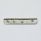 Bali Silver Multistrand - 4 Hole Spacer Bar w/ Twisted Edge (image for) Bali Silver Multistrand - 4 Hole Spacer Bar w/ Twisted Edge
