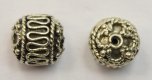 Bali Silver Tube Bead - 8mm Fancy Scrolled Design Barrel Bead * 5 Beads (image for) Bali Silver Tube Bead - 8mm Fancy Scrolled Design Barrel Bead * 5 Beads