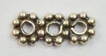 Bali Silver Multistrand - Small 3 Hole Daisy Spacer Bar (image for) Bali Silver Multistrand - Small 3 Hole Daisy Spacer Bar