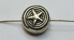 Bali Silver Spacer - 8x4mm Tabular Bead with Star in Center * 5 Beads (image for) Bali Silver Spacer - 8x4mm Tabular Bead with Star in Center * 5 Beads