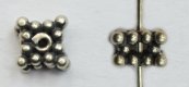 Bali Silver Spacer - 6x4mm Granulated Double Square Spacer *10 Beads (image for) Bali Silver Spacer - 6x4mm Granulated Double Square Spacer *10 Beads