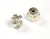 Bali Silver Tube Bead - 8x6mm Star Design Bead * 5 Beads (image for) Bali Silver Tube Bead - 8x6mm Star Design Bead * 5 Beads