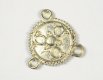Bali Silver Multistrand - 2-1 Intricate Round Connector (image for) Bali Silver Multistrand - 2-1 Intricate Round Connector