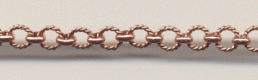 Handmade Java Copper Chain-Small Textured Cable Chain (image for) Handmade Java Copper Chain-Small Textured Cable Chain