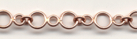 Handmade Java Copper Chain-3 Link Chain (image for) Handmade Java Copper Chain-3 Link Chain