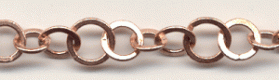 Handmade Java Copper Chain-Large Circle/Small Chain (image for) Handmade Java Copper Chain-Large Circle/Small Chain