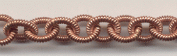 Handmade Java Copper Chain-Coiled Link Chain (image for) Handmade Java Copper Chain-Coiled Link Chain