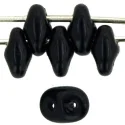 Czech SuperDuo-Jet Black Opaque * 10 Grams (image for) Czech SuperDuo-Jet Black Opaque * 10 Grams