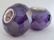 European Style Bead-Dark Purple Cubic Zirconia (image for) European Style Bead-Dark Purple Cubic Zirconia