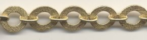 Handmade Java Brass-Textured Flat Circle w/ Rounded Link (image for) Handmade Java Brass-Textured Flat Circle w/ Rounded Link