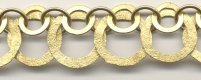Handmade Java Brass-Top Linked Lg Hammered 2 Circle Chain (image for) Handmade Java Brass-Top Linked Lg Hammered 2 Circle Chain