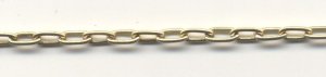 Handmade Java Brass-Small Rectangular Cable Chain (image for) Handmade Java Brass-Small Rectangular Cable Chain
