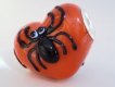 European Style Bead-Orange Heart with Spider (image for) European Style Bead-Orange Heart with Spider