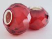 European Style Bead-Red Cubic Zirconia (image for) European Style Bead-Red Cubic Zirconia