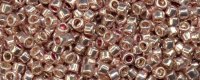 TOHO Aiko Precision Cylinder Bead. Pink Galvanized PermaFinish TB-PF552 (image for) TOHO Aiko Precision Cylinder Bead. Pink Galvanized PermaFinish TB-PF552