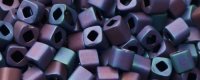 TOHO 2mm Cube Shape Seed Beads-Blue Iris Metallic Matte (image for) TOHO 2mm Cube Shape Seed Beads-Blue Iris Metallic Matte