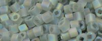 TOHO 2mm Cube Shape Seed Beads-Light Black Diamond Transparent Rainbow Matte (image for) TOHO 2mm Cube Shape Seed Beads-Light Black Diamond Transparent Rainbow Matte