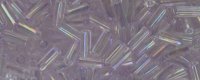 TOHO Size 1/2 Bugle Bead. 2mm Length-Ultra Light Amethyst Rainbow (image for) TOHO Size 1/2 Bugle Bead. 2mm Length-Ultra Light Amethyst Rainbow