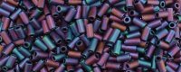 TOHO Size 1/2 Bugle Bead. 2mm Length-Dark Purple Iris Metallic Matte (image for) TOHO Size 1/2 Bugle Bead. 2mm Length-Dark Purple Iris Metallic Matte
