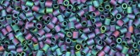 TOHO Size 1/2 Bugle Bead. 2mm Length-Blue Iris Metallic Matte (image for) TOHO Size 1/2 Bugle Bead. 2mm Length-Blue Iris Metallic Matte