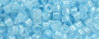 TOHO Aiko Precision Cylinder Bead. Aqua Lined Crystal Transparent TB-351 (image for) TOHO Aiko Precision Cylinder Bead. Aqua Lined Crystal Transparent TB-351