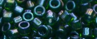 TOHO Aiko Precision Cylinder Bead. Blue Lined Emerald Rainbow TB-249 (image for) TOHO Aiko Precision Cylinder Bead. Blue Lined Emerald Rainbow TB-249