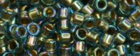 TOHO Aiko Precision Cylinder Bead. Bronze Lined Aqua Rainbow TB-995 (image for) TOHO Aiko Precision Cylinder Bead. Bronze Lined Aqua Rainbow TB-995