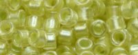 TOHO Aiko Precision Cylinder Bead. Bronze Lined Celery Transparent TB-296 (image for) TOHO Aiko Precision Cylinder Bead. Bronze Lined Celery Transparent TB-296