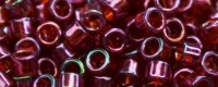 TOHO Aiko Precision Cylinder Bead. Cranberry Gold Luster TB-332 (image for) TOHO Aiko Precision Cylinder Bead. Cranberry Gold Luster TB-332
